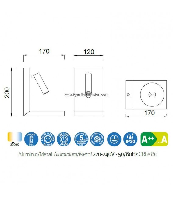 APLIQUE DE PARED ZANZIBAR REF. 6752