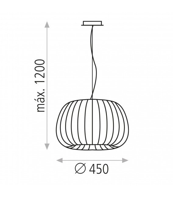 COLGANTE DE TECHO MIRTA REF. C30551PI