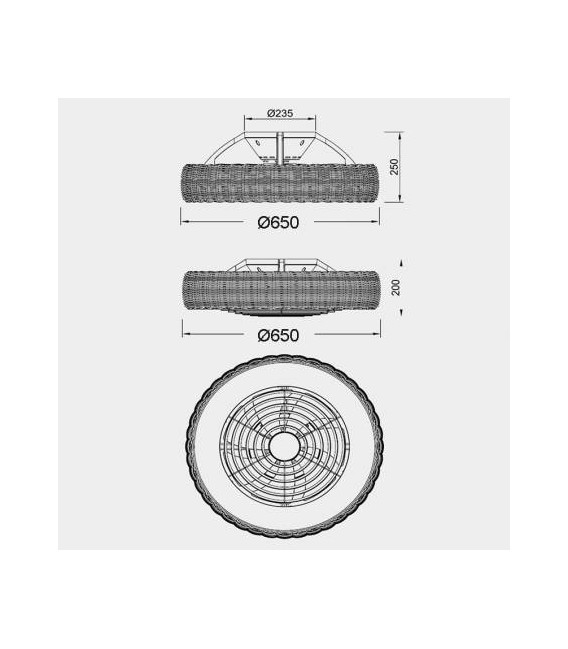 VENTILADOR DE TECHO KILIMANJARO REF. 7811