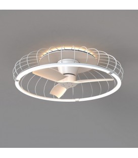 Ventilador de techo con luz y mando a distancia AireRyder FN43315RR CLASSIC  pino / blanco