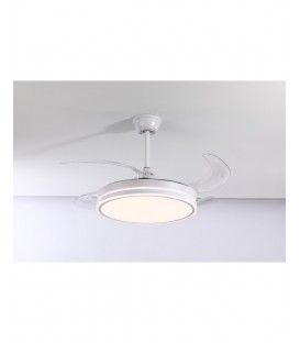 Ventilador de techo con luz y mando a distancia AireRyder FN43315RR CLASSIC  pino / blanco