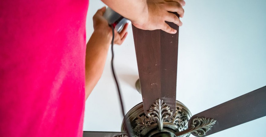 Cómo reparar un ventilador de techo